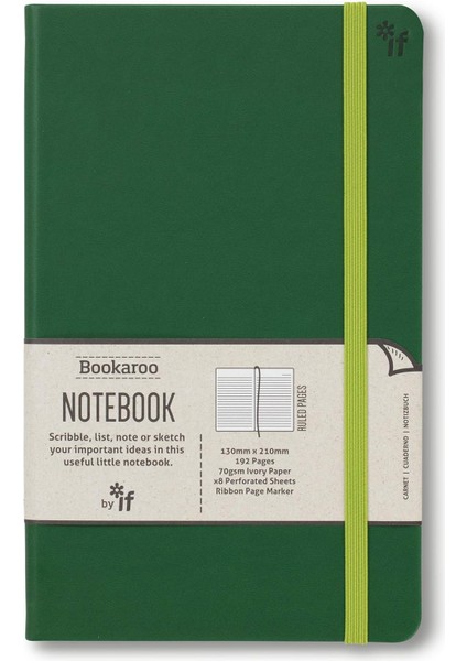 Bookaroo A5 Günlük Orman Yeşili