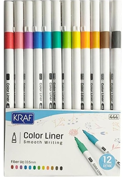 Color Lıner Kalem 0.5 mm 12 Li