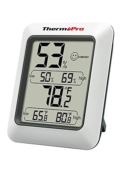 TP50 Dijital Termo-Higrometre, Iç Mekan Termometresi, Higrometre, Sıcaklık ve Nem Ölçer, Oda Iklimi Kontrolü, Oda Havası Kontrolü, Klima Monitörü Için modelleri