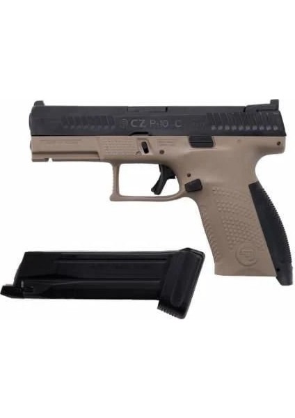 Cz P-10C Co2 Gas Blowback Airsoft Tabanca - Çift Tonlu Siyah/fde