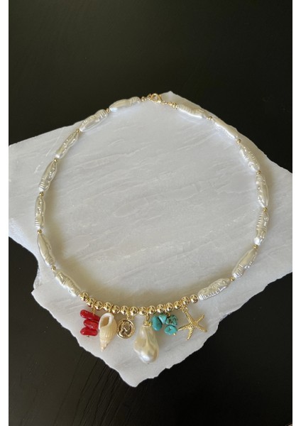 Çoklu Charmlı Inci Kolye fiyatları