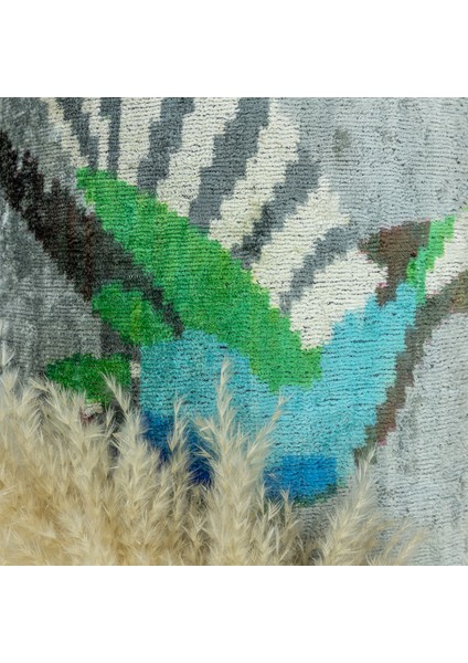 Nigora Kuş Desenli Ikat Kırlent 60X40 cm modelleri