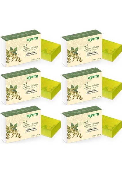 El Yapımı Doğal Sabun 150GR Bıttım (6 Lı Set)