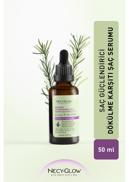 Biberiye Saç Serumu Dökülme Karşıtı Etkiyle 50 ml Tüm Saçlar İçin