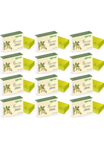 El Yapımı Doğal Sabun 150GR Bıttım (12 Li Set)
