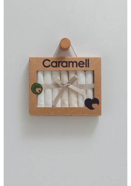 7 Li Penye Mendil Set - Ekru