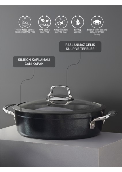 Eva Seramik 26X7,5 cm Bermuda Karnıyarık Cam Kapaklı fırsatları