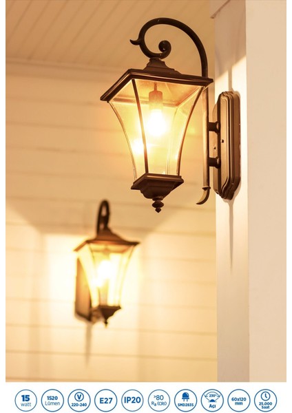 RTL01125-5 Rother A60 LED Ampul 15W E27 1520 Lümen 3000K Sarı Işık Enerji Tasarruflu Ampul 5 Adet modelleri