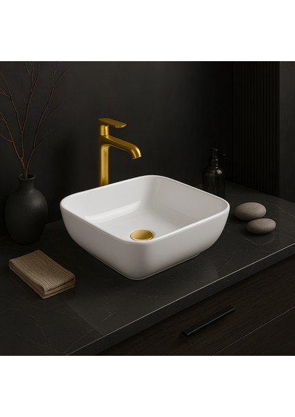 Porto Çanak Lavabo Deliksiz 40x40 cm PRT0708