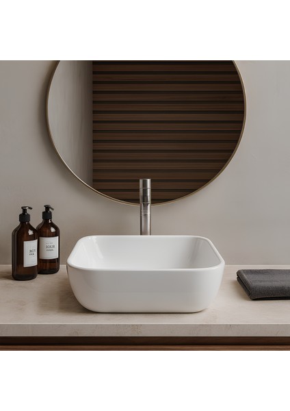 Porto Çanak Lavabo Deliksiz 40x40 cm PRT0708 fiyatları