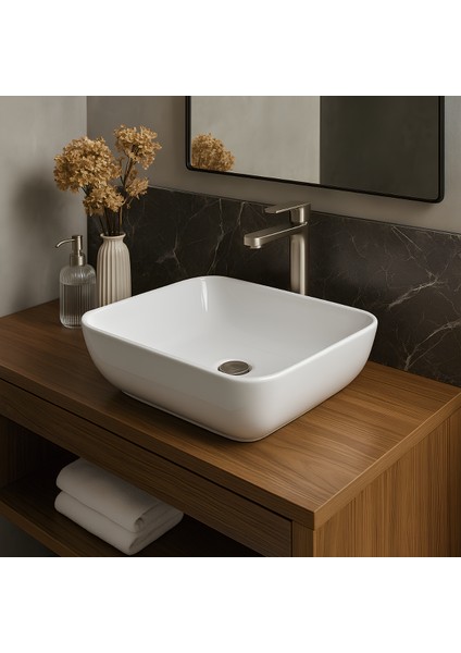 Porto Çanak Lavabo Deliksiz 40x40 cm PRT0708 indirimleri