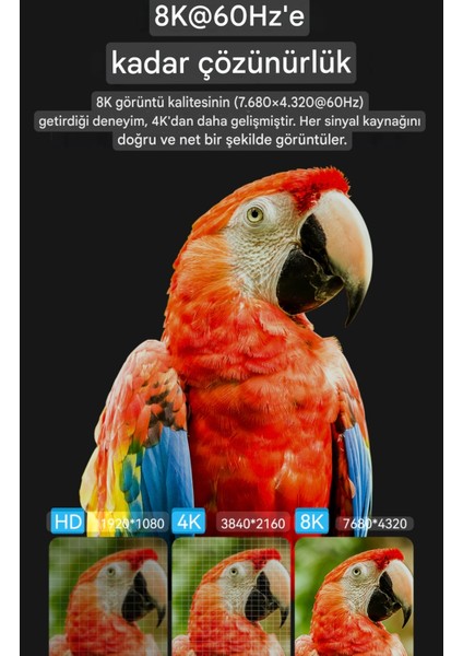 HDMI Dişiden Dişiye HDMI 2.1 Uzatma Dönüştürücü Adaptör 48Gbps 8K+4K Desteği Ce Lisanslı Orjinal Çevirici Dönüştürücü Adaptör