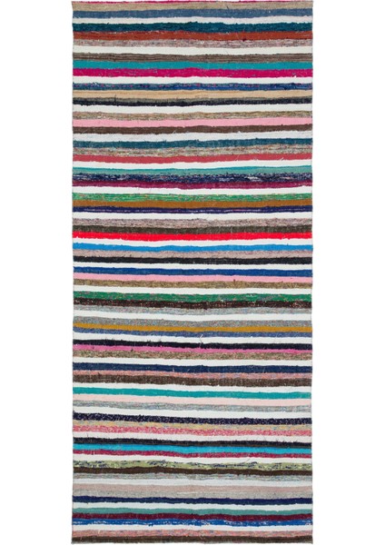 Teselya Yeşil Patchwork Yün Modern Desenli Yün Hav Toz Vermez Leke Tutmayan Salon Yolluk Mutfak El Dokuma Halı