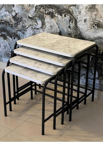 4'lü Metal Zigon Sehpa