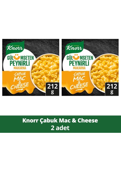 Çabuk Makarna Mac And Cheese Peynirli 212 gr x 2 Adet