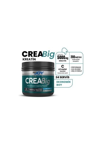 Creabig Mikronize KreaToz 120g - Türkiye Menşeli Kreatin Takviyesi modelleri