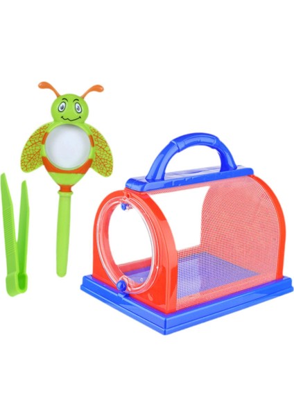 Taşınabilir Bug Catcher Kiti Büyüteç Bug Catcher Kutusu 3+ Yaş Çocuklar Için Kırmızı ve Mavi (Yurt Dışından) fiyatları