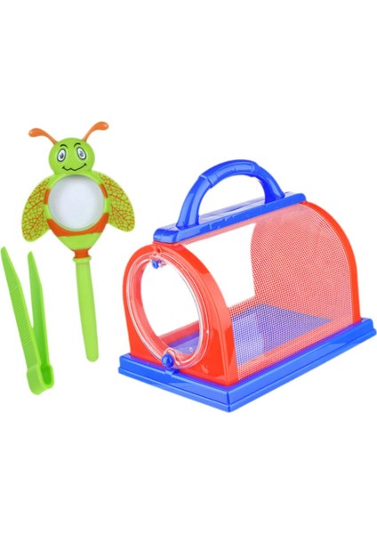 Taşınabilir Bug Catcher Kiti Büyüteç Bug Catcher Kutusu 3+ Yaş Çocuklar Için Kırmızı ve Mavi (Yurt Dışından) fırsatları
