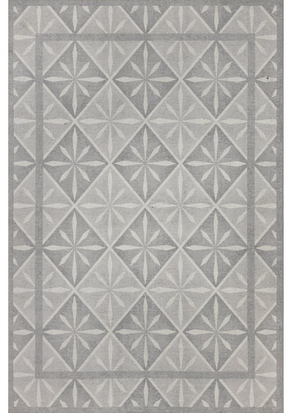 Nora Gri Geometrik Desenli Dokuma Tabanlı Modern Şönil Halı Al 502 fiyatları