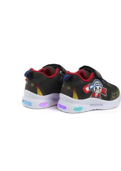 Unisex Bebe Haki Kırmızı Figürlü Işıklı Cırtlı Sneaker Günlük Spor Ayakkabı fiyatları