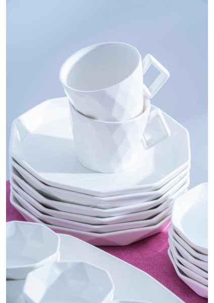 Diamond 6 Kişilik 33 Parça Porselen Kahvaltı Takımı indirimleri