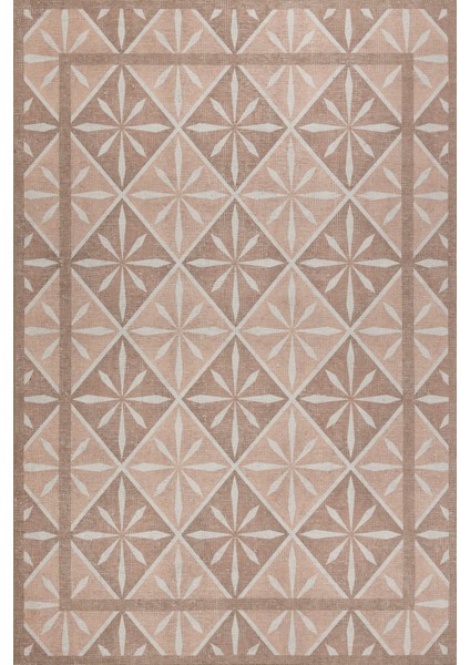 Nora Pudra Geometrik Desenli Dokuma Tabanlı Modern Şönil Halı Al 505 fiyatları