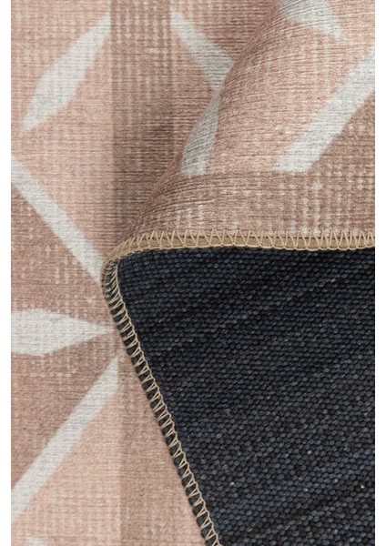 Nora Pudra Geometrik Desenli Dokuma Tabanlı Modern Şönil Halı Al 505 indirimleri