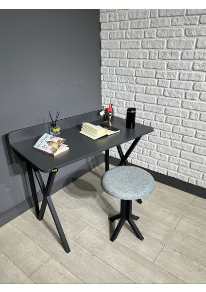Hey Ayça Çalışma Masası Ofis Bilgisayar Masası + Tabureli 103 cm