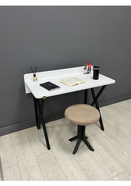 Hey Ayça Çalışma Masası Ofis Bilgisayar Masası + Tabureli 103 cm