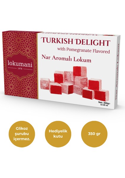Nar Aromalı Lokum 350 gr
