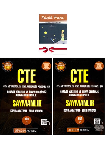 2025 Gys Cte Saymanlık Görevde Yükselme ve Ünvan Değişikliği Sınavlarına Hazırlık Kitabı