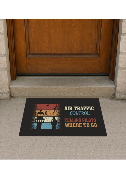 Air Traffic Control Kapı Önü Paspas Pilot - Havacı - Uçak Tutkunu
