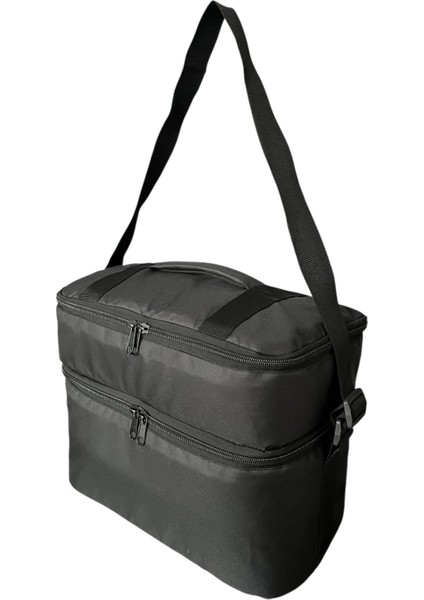 23 Lt Iki Katlı Termal Soğutucu Çanta -Sıcak Soğuk Tutan Yalıtımlı Outdoor Kamp Piknik Buzluk