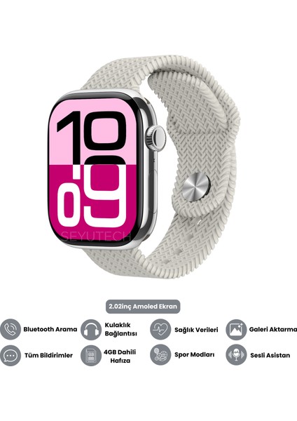 Watch Hk 11 Pro Max Amoled Akıllı Saat Iphone ve Android Tüm Telefonlara Uyumlu Amoled Ekran Watch