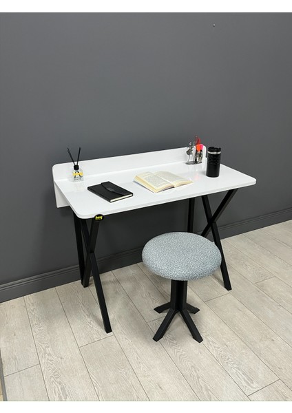 Hey Ayça Çalışma Masası Ofis Bilgisayar Masası + Tabureli 103 cm