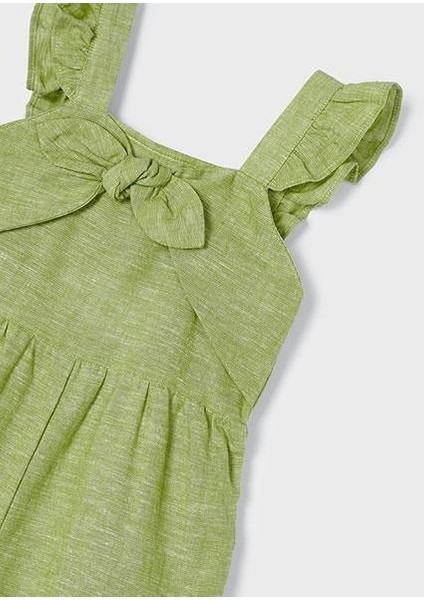 Mayoral Kız Çocuk Yeşil Keten Tulum 03859 modelleri