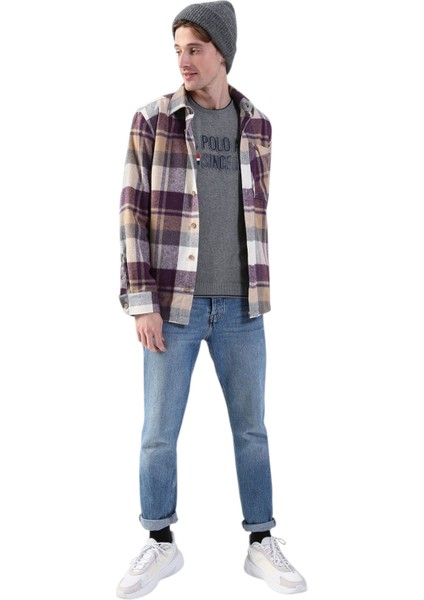 Düğmeli Yaka Kahve Erkek Gömlek Urtıca fiyatları