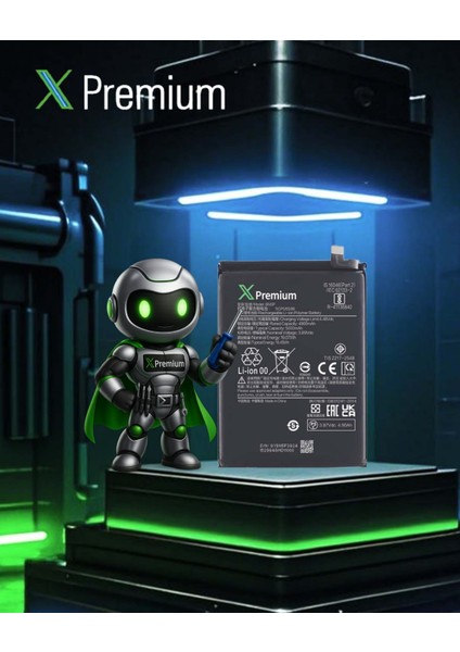 Xpremium Xiaomi Redmi Note 13 5g (BN5P) Batarya – 4900 Mah Süper Yüksek Kapasiteli Güçlendirilmiş Pil fiyatları