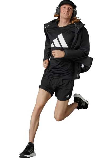 Run It Short Erkek Siyah Koşu Şortu