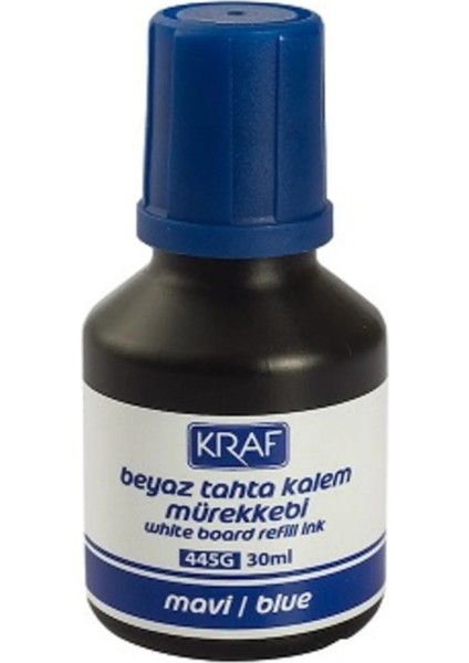 Beyaz Tahta Kalem Mürekkebi Mavi 30Ml (445G)