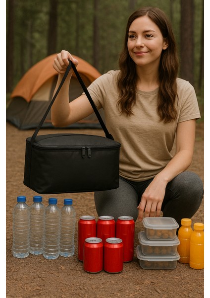 15 Lt Termal Soğutucu Çanta -Sıcak Soğuk Tutan Yalıtımlı Outdoor Kamp Piknik Buzluk