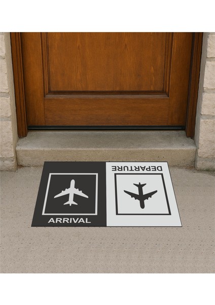 Arrival, Departure Kapı Önü Paspas Pilot - Havacı - Uçak Tutkunu