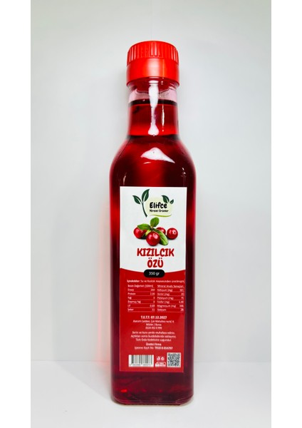 Doğal Kızılcık Özü 350 gr fiyatları
