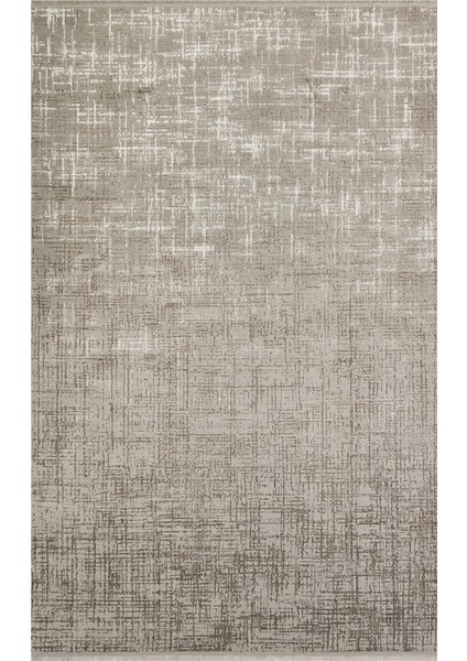 Iklin Gri Modern Etnik Desenli Pamuk Hav Vermeyen Leke Tutmayan Kolay Temizlenen Yumuşak Makine Salon Yolluk Mutfak Halı