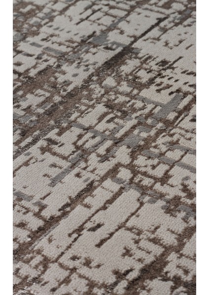 Iklin Gri Modern Etnik Desenli Pamuk Hav Vermeyen Leke Tutmayan Kolay Temizlenen Yumuşak Makine Salon Yolluk Mutfak Halı indirimleri