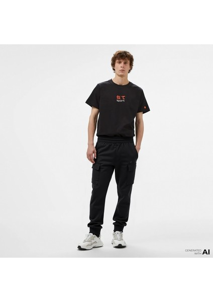 Kool Unisex Siyah Günlük Eşofman ALTI.050