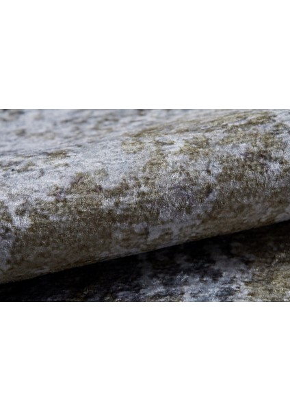 Kemerovo Yeşil Modern Etnik Desenli Makinada Yıkanabilir Hav Toz Vermez Leke Tutmayan Kaymaz Taban Dijital Makine Baskı Salon Yolluk Mutfak Halı modelleri