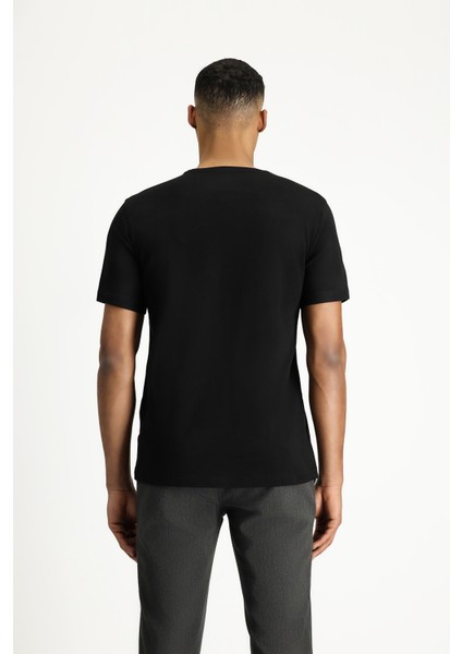 Bisiklet Yaka Slim Fit Dar Kesim Süprem Pamuklu Tişört indirimleri