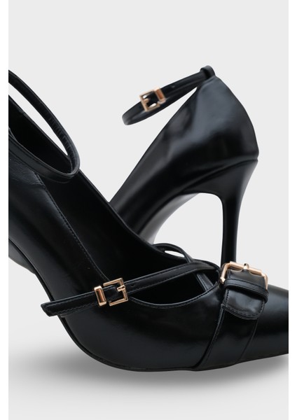 Kelcy Sivri Burunlu Tokalı Orta Topuklu Günlük Şık Kadın Ayakkabı indirimleri