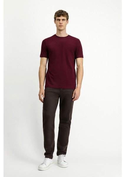 Bisiklet Yaka Slim Fit Dar Kesim Süprem Pamuklu Tişört fiyatları